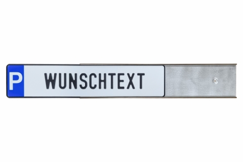 Edelstahl Schild - Halterung zum Einschieben | Wandbefestigung