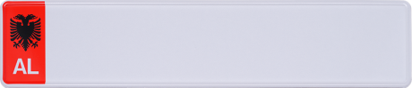 Geprägtes Fun - Nummernschild Albanien AL