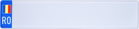 Geprägtes Fun - Nummernschild Rumänien Flagge RO
