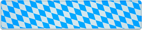 Geprägtes Funschild Wunschtextschild Bayern Raute