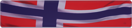 Geprägtes Funschild Wunschtextschild Norwegen