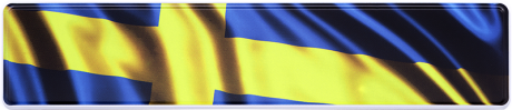 Geprägtes Funschild Wunschtextschild Schweden