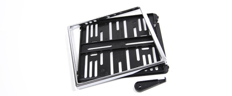 Kennzeichenhalter Meta Chrome Chrome hochglanz 180 x 200 mm