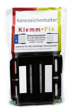 Kennzeichenbefestigung Klemm-Fix