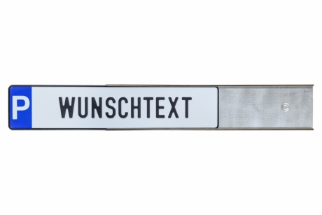 Edelstahl Schild - Halterung zum Einschieben | Wandbefestigung