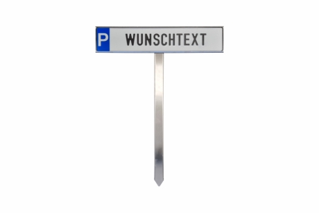 Edelstahl Schild - Halterung zum Einschieben | Einschlagen