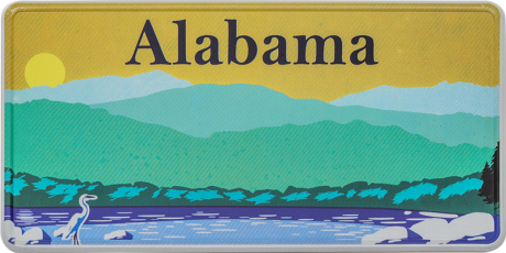 USA - Alabama Kfz-Kennzeichen | Fun - Schild Reflektierend 300 x 150 mm